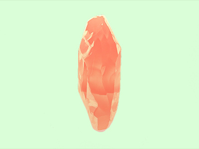 Weekly render 01 alternative 3d arnold crystal gem maya orange render shading