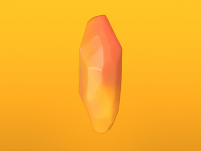 Weekly render 04 3d arnold crystal gem maya orange render shading