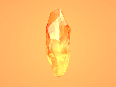 Weekly render 01 - turntable arnold crystal gem gif lighting maya orange shader turntable