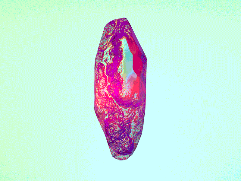 Weekly render 12 - turntable 3d arnold bump cristal gem maya pink shading turntable