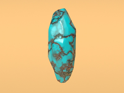 Weekly render 27 3d arnold cristal gem glitter maya shading stone turquoise