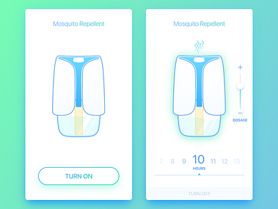 Mosquito Repellent App Concept app concept mosquito repellent ui