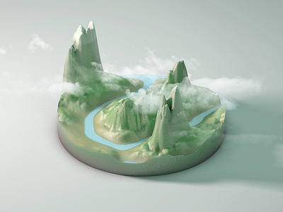 Miniature Landscape cinema 4d landscape miniature