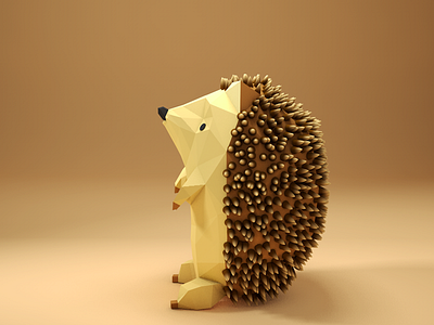 Low Poly Hedgehog