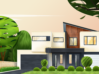 Villa Illustration brush illustration noise photoshop villa