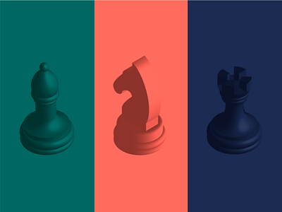 monochrome chess art chess color coral illustration illustrator monochrome vector