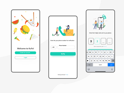 Food Delivery App app design minimal ui ux web