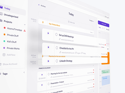 Floating Tasks ae after effects animated ui animation dynamic animation task task manager to do todo list todoist ui uiux ux