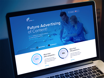 LandingPage blue landing page