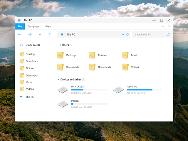 windows 10 file explorer old style