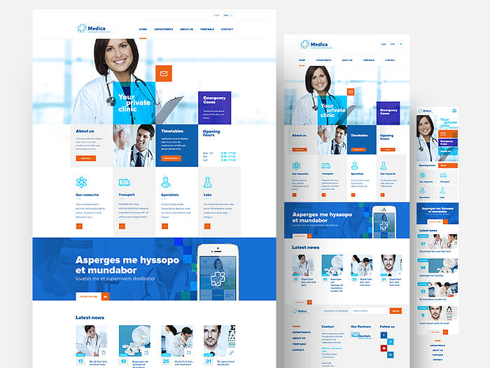 Medic Template by Mik Skuza on Dribbble