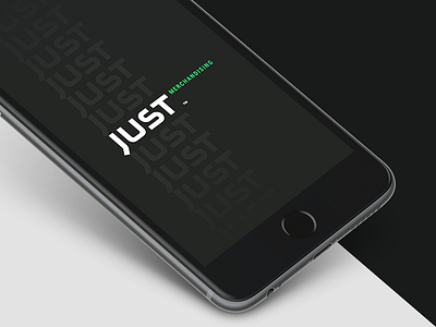 Just a new logo! custom iphone just logotype type