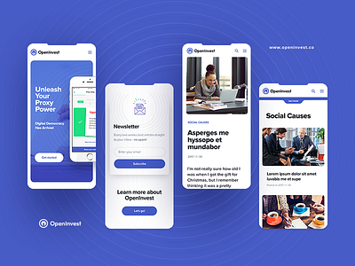 OpenInvest part III app blue color invest investing iphone x mobile app wheel