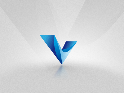 Vision Event Mark blue dark blue design gradient logo graphic kosma logo logotype project skuza web webdesign www