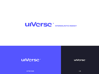 Uiui agency black blue brand guidelines branding key visual logo violet