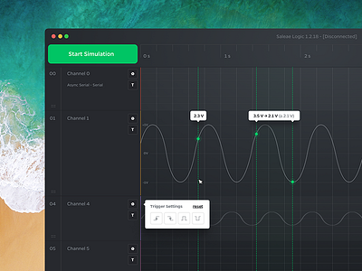 Waves Part I dark interface oscilometer ui ux wave waves