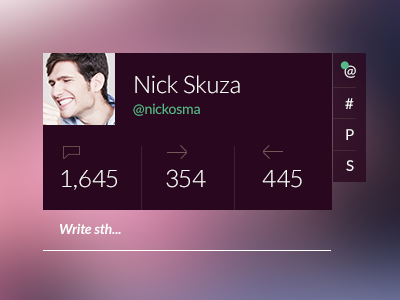 Twitter widget