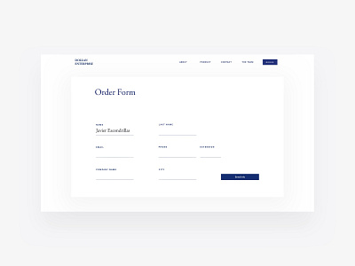 Dollan Enterprise / Order form
