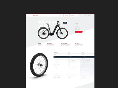 Dost Bikes / Specs specs ui ux web design website