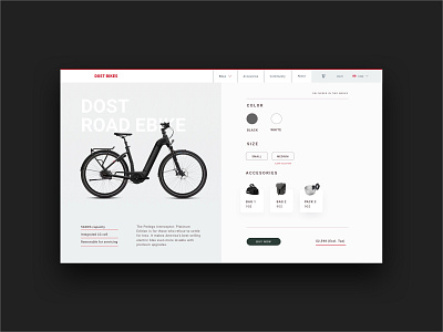 Dost Bikes / Shopping page 1 shopping ui ux web design website