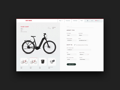 Dost Bikes / Shipping Page shipping ui ux web design website