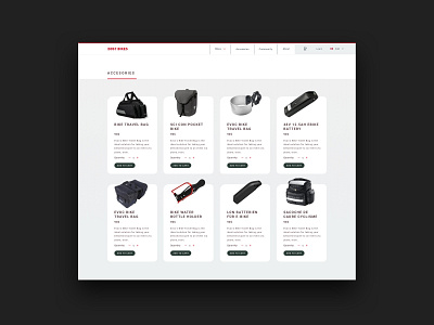 Dost Bikes / Product page product product page ui ux web design website