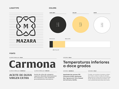 Mazara Design Guidelines brand branding design food graphic illustration logo logotype product vector