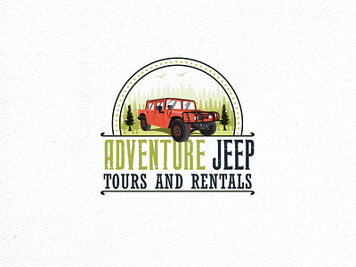 Adventure Jeep Tours and Travels rental services adventure automobile background hummer illustration jeep nature travel trees vector web