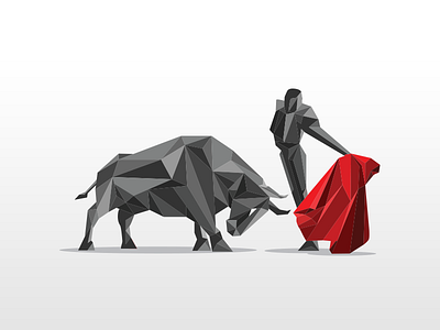 Artwork adventure animal art artwork background blue bull design fight illustration vector web