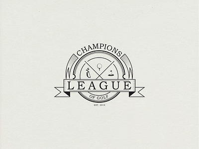 Champions League animal background design golf golf club illustration logo web