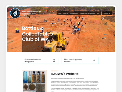 Bottles and Collectables of WA - Landing Page design landing page ui ui design web design web ui