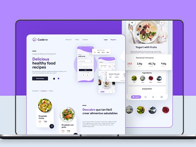 Cookme - Landing page landing page ui ui design web design web ui