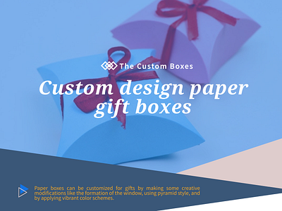 Custom design paper gift boxes