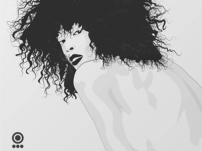 Curly Hair design illustration vector