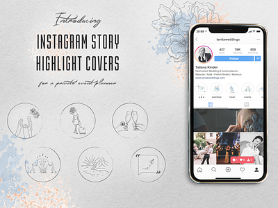 Instagram stories highlight covers by Vera Inkina on Dribbble