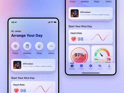 Arrange Your Day Mobile App app ui