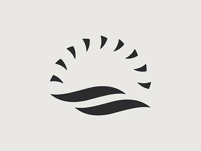 Sun Wave Logo app branding design graphic design illustration logo rising sun vector wave
