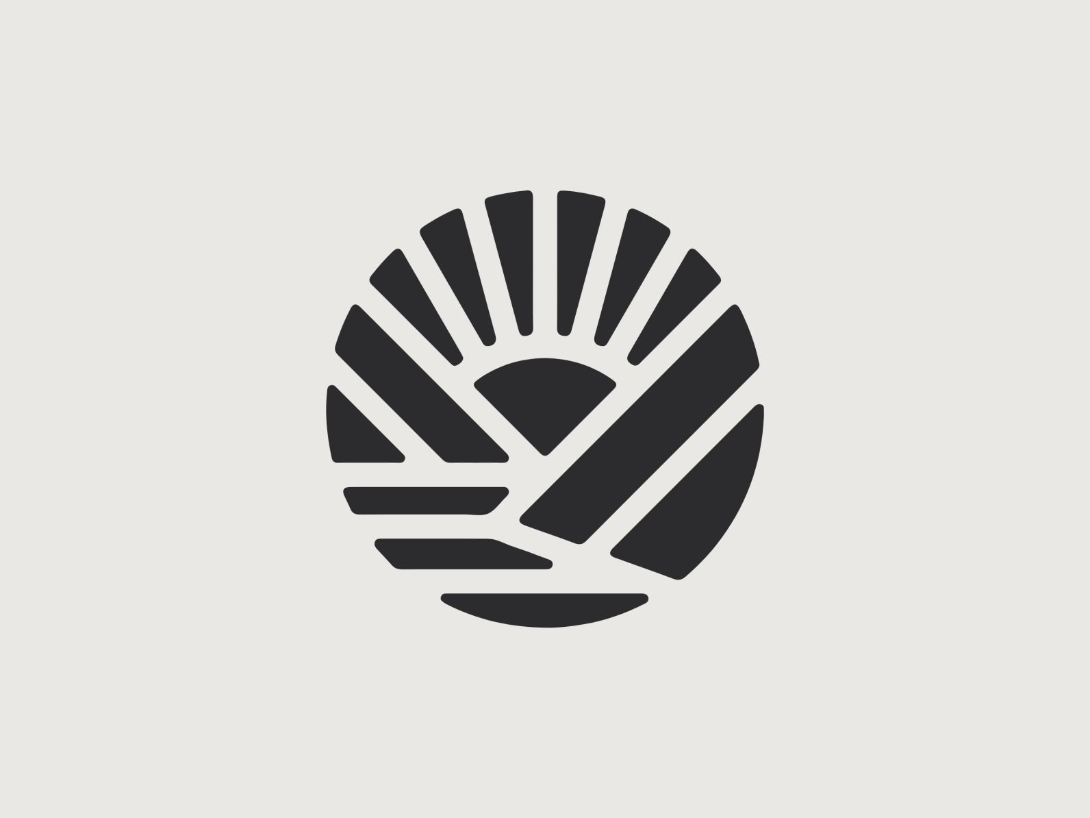 Rising Sun Logo by Parth Mandavia on Dribbble