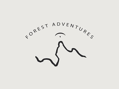 Forest Adventure Logo adventure app branding club design forest graphic design illustration logo tawi vector