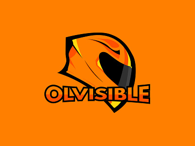 olvisible logo helmet logo logo design logodesign logos logotype orange orange logo