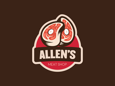 allens logo logo logo design logodesign logos logotype meat