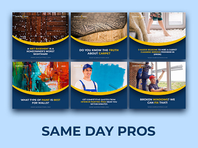 same day pro social media post contractor contractors social social media social media banner social media design social media pack social media templates socialmedia