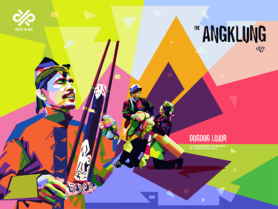 The Angklung branding colorful colorful art design illustration illustration art illustration design popart vector wpap