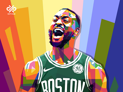 Kemba Hudley Walker boston colorful colorful art design illustration illustration art illustration design kemba walker nba star popart vector wpap