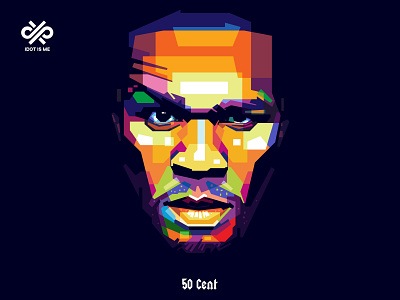 50 Cent 50 cent american colorful colorful art design illustration illustration art illustration design popart rapper vector wpap