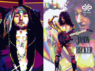 Jason Becker branding colorful colorful art design fanart illustration illustration art illustration design jason becker popart vector wpap