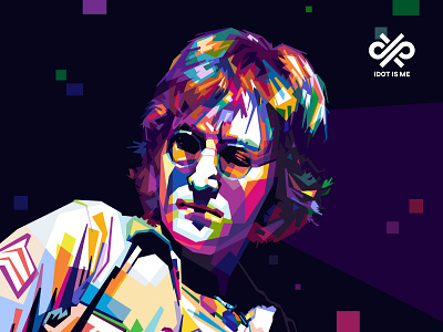 John Lennon colorful colorful art design illustration illustration art illustration design john lennon popart the beatles the best vector wpap