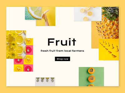 Fruit E-commerce Landing Page ecommerce shop fruit landing page uxuidesign web design