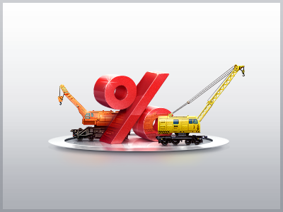 Sale teaser for railroad company icon illustration percent photoshop railroad sale teaser technology web