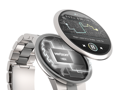 Smartwatch Fitness + Music UI fitness iconography music smartwatch ui